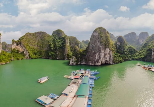 Halong Bay and the fish farms