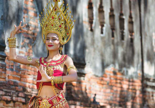 Beautiful girl dressed as Apsara