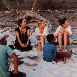 People on the beach