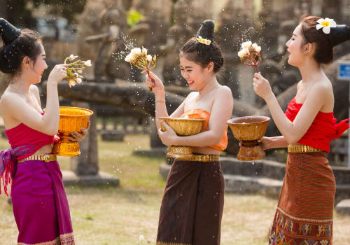 local ladies playing with flowers