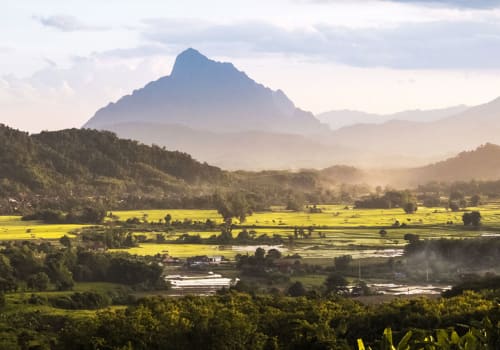 beautiful landscape in laos