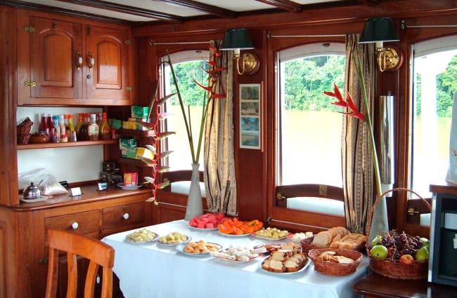 A table with buffet