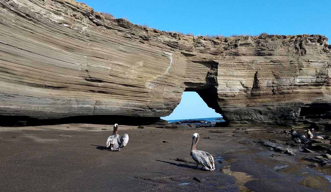 Geological erosion layers