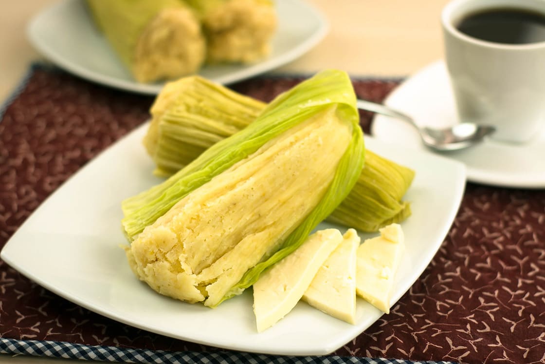 Ecuadorian Traditional Dish Called Humitas; Made With Corn And Cheese
