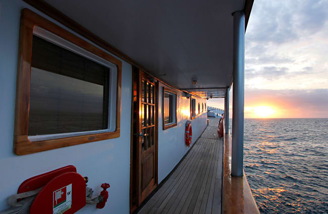 Deck and sunset