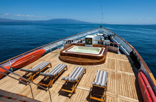 Jacuzzi on the sun deck
