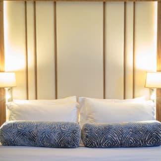 Bed with pillows