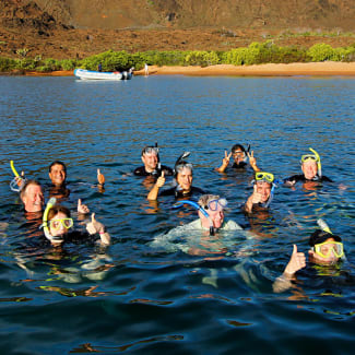 People snorkelling