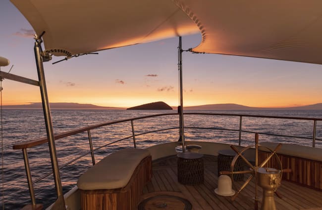 Sitting Area of the Grace in Galapagos