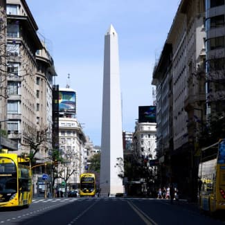 Traditional Obelisco in Buenos Aires, Argentina