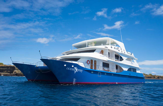 Exterior Of The Ocean Spray Cruise in Galapagos