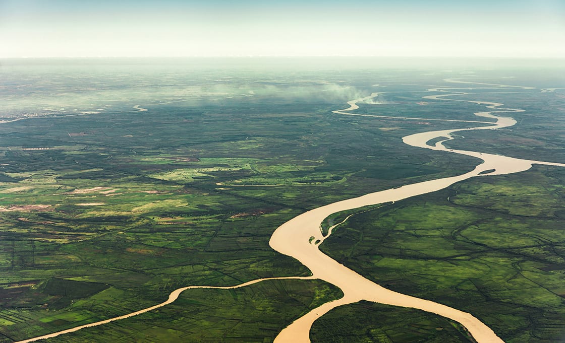 Landscape,Aerial,View,Of,Colorful,Amazon,Rivers,,Forest,With,Trees,