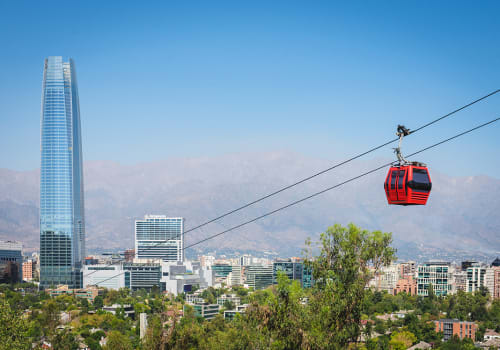 The,Cable,Way,With,Different,Colored,Cabins,On,The,Background