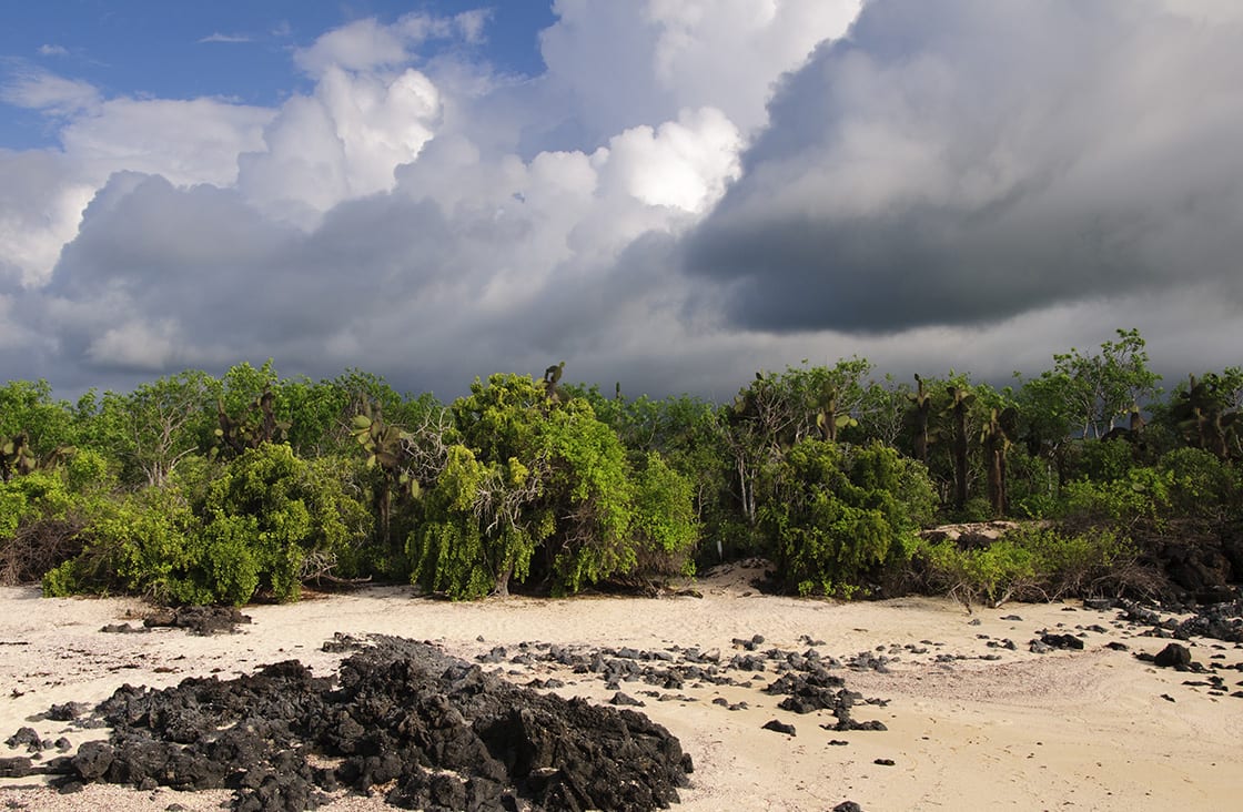 The,Sky,Darkens,As,A,Storm,Covers,San,Cristobal,Island,