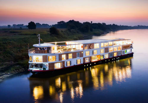 The Strand at the bank of Irrawaddy from above