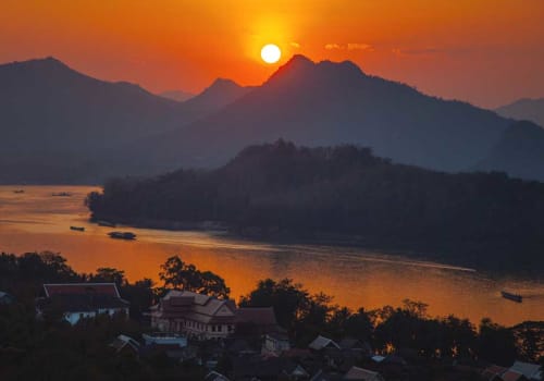 Sunrise over the Mekong