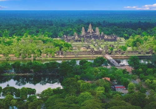 Aerial view of Angkor Wat