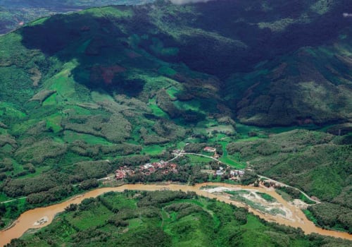 Mekong aerial view